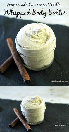 Homemade Cinnamon Vanilla Whipped Body Butter