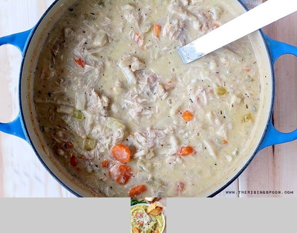 Homemade Creamy Chicken Noodle Soup