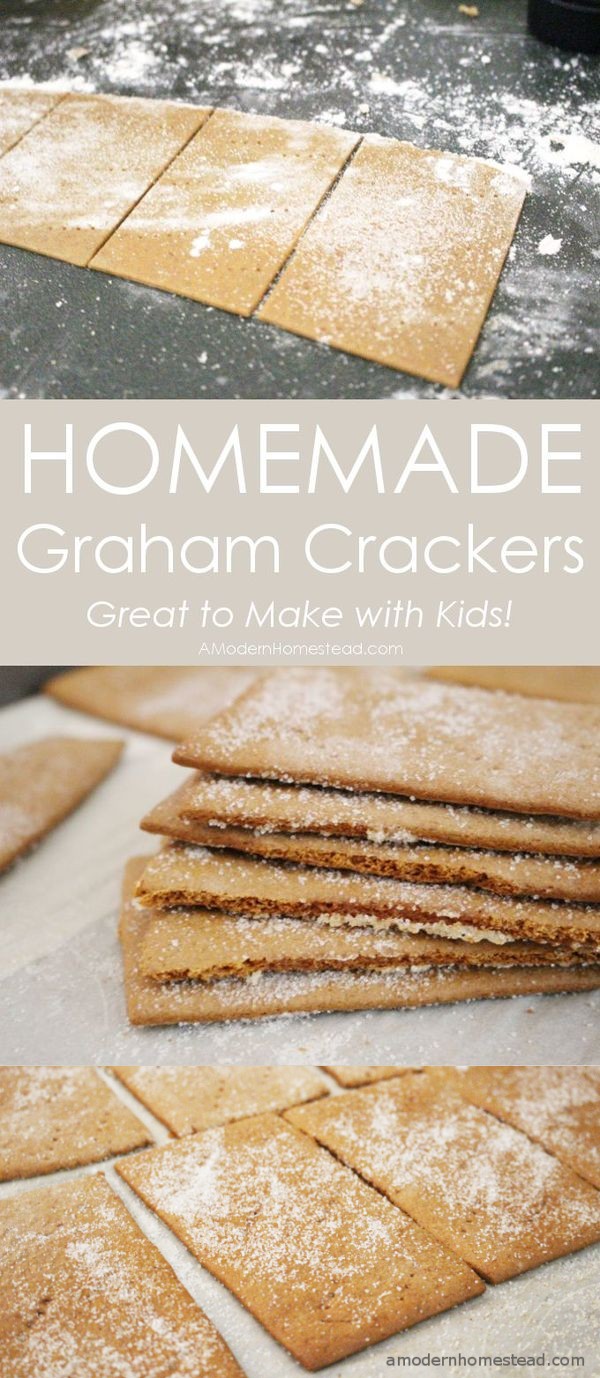 Homemade Einkorn Graham Crackers