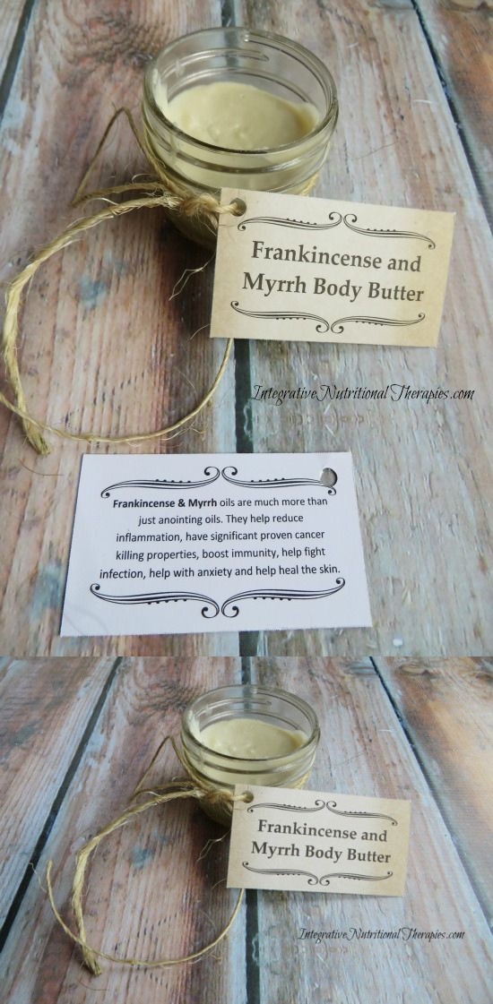 Homemade Frankincense and Myrrh Body Butter