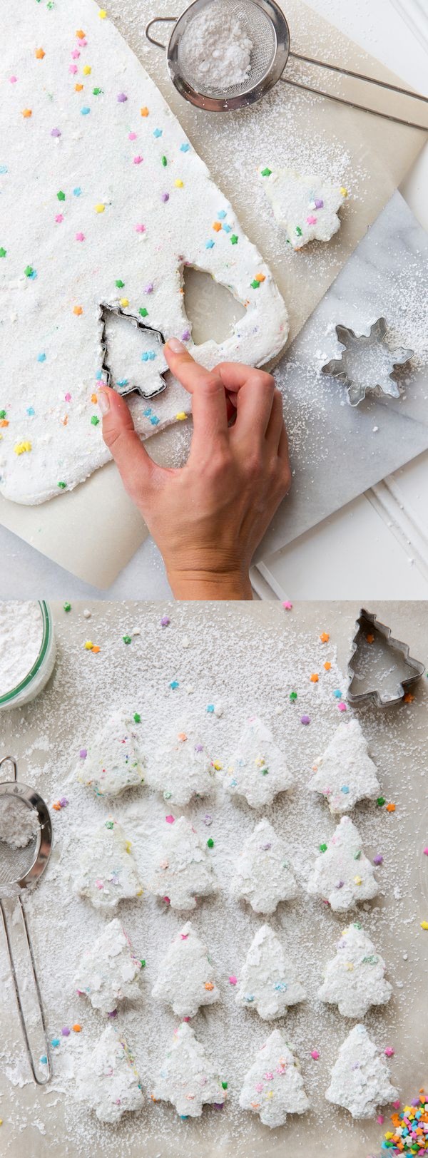 Homemade Funfetti Holiday Marshmallows