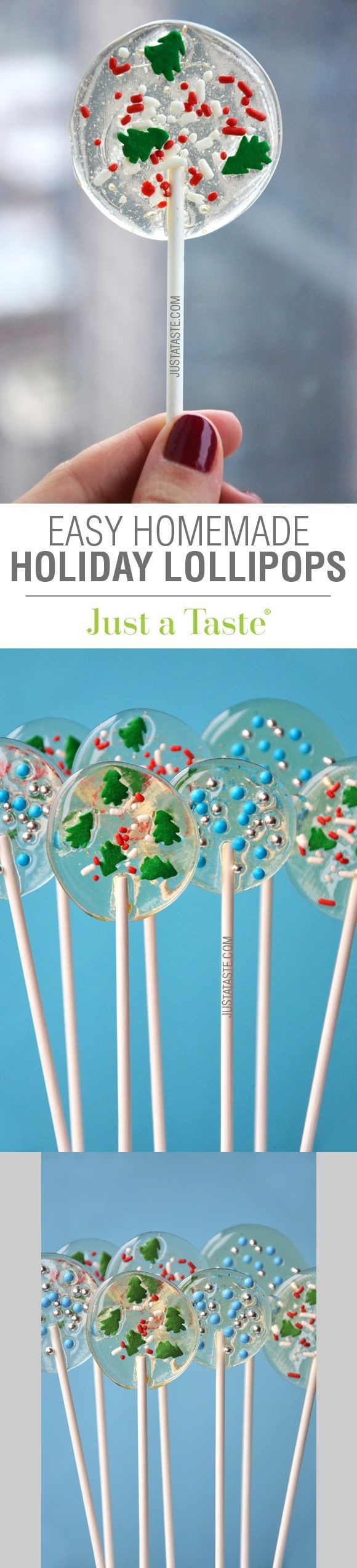 Homemade Holiday Lollipops