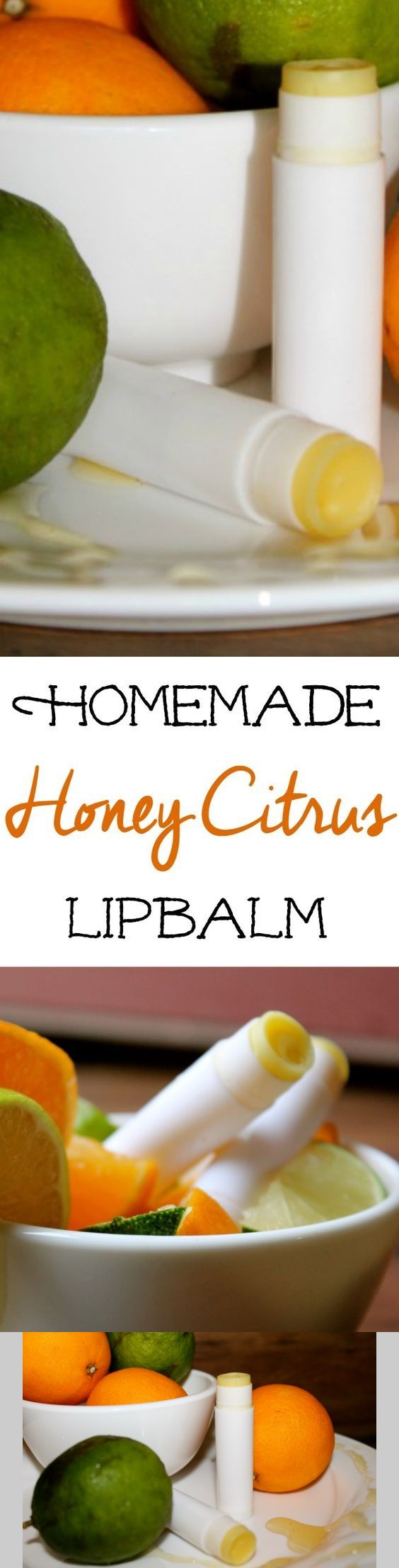 Homemade Honey Citrus Lipbalm