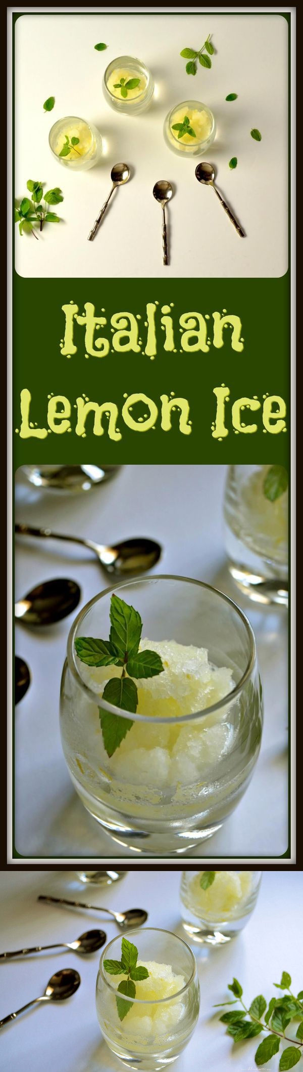 Homemade Italian Lemon Ice