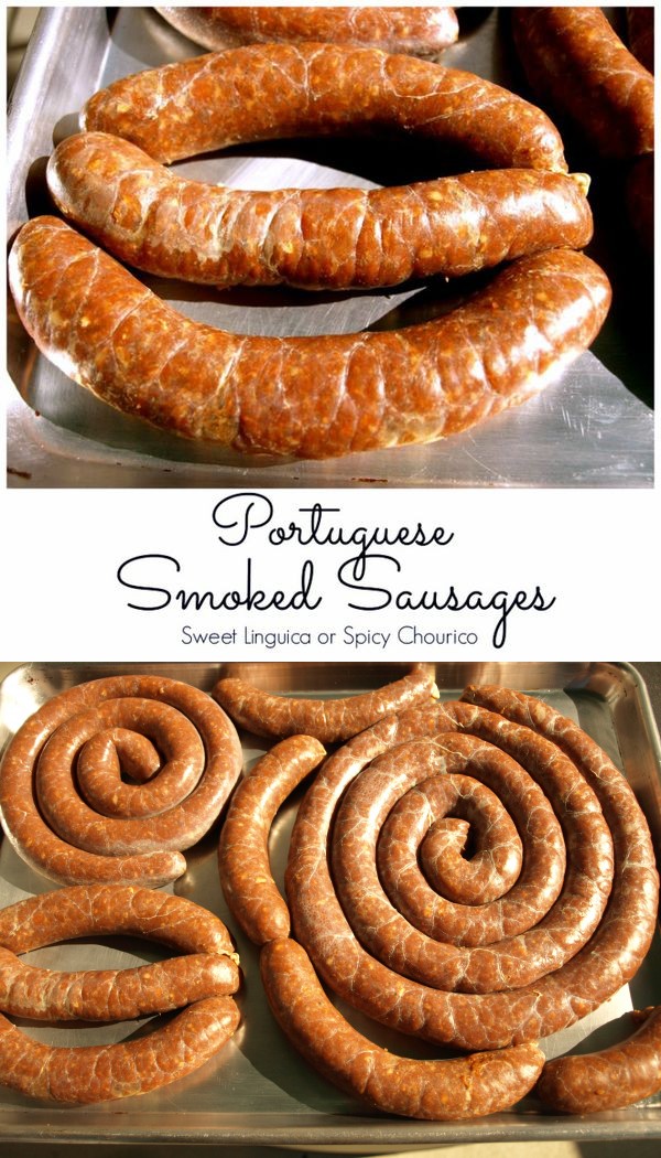 Homemade Linguica Portuguese Mild Sausage