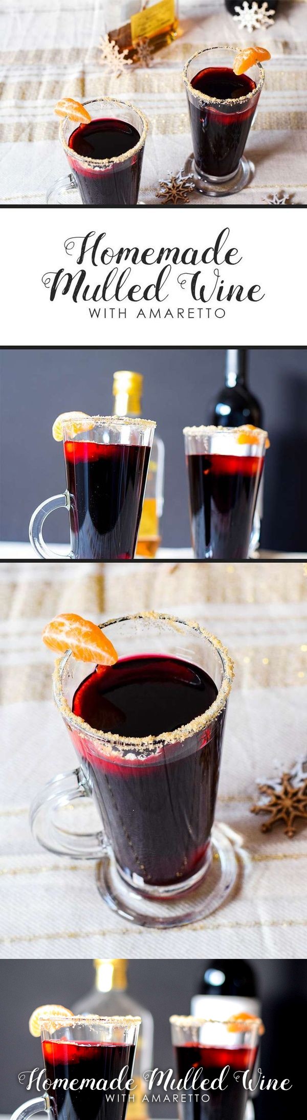 Homemade Mulled Wine with Amaretto