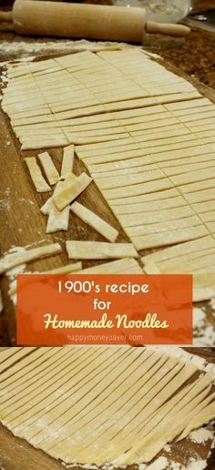 Homemade Noodles (Great Grandmother's Old Recipe Box