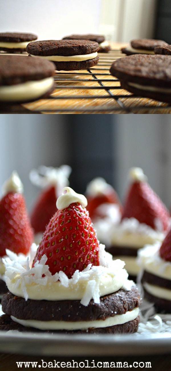 Homemade Oreos Recipe and Santa Hats