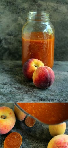 Homemade Peach Barbecue Sauce