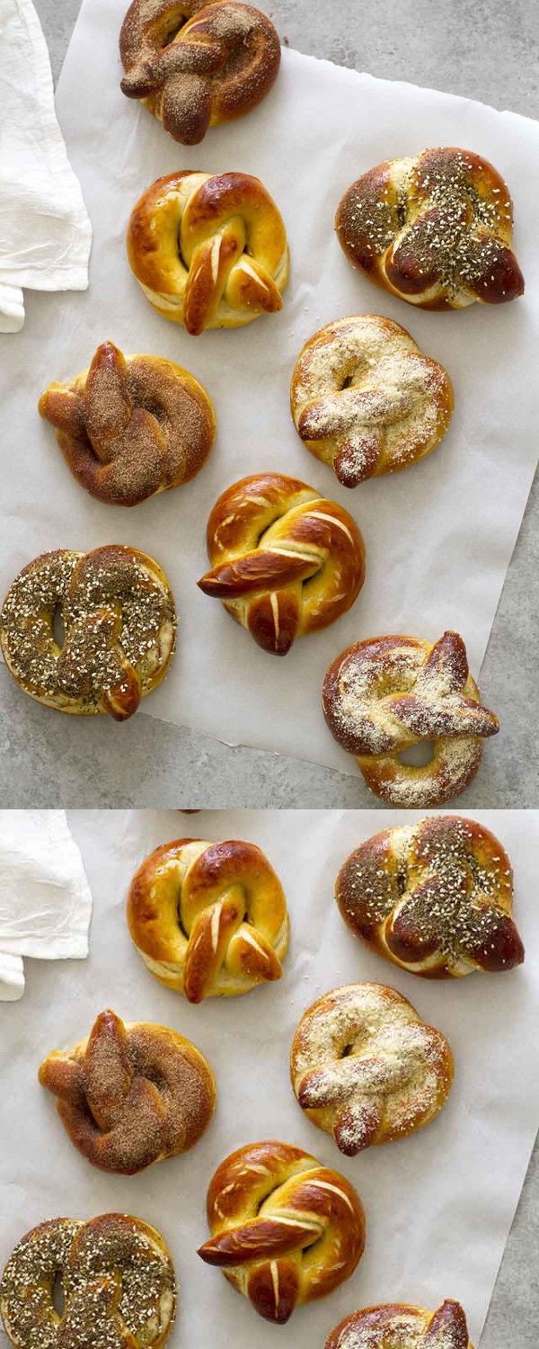 Homemade Soft Pretzels, Three Ways