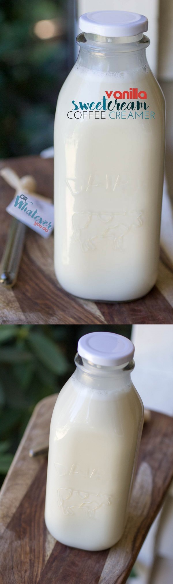 Homemade Vanilla Sweet Cream Coffee Creamer