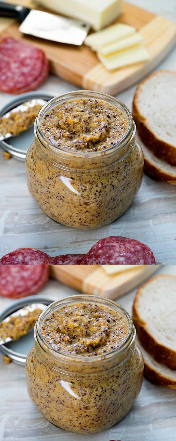 Homemade Whole Grain Mustard with