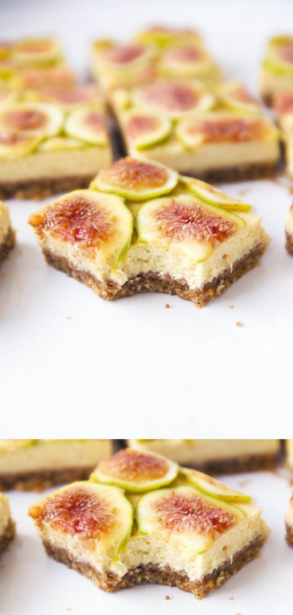 Honey and Fig Cheesecake Bars