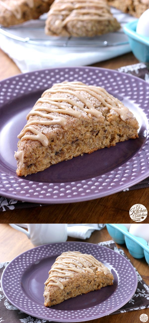 Honey Cinnamon Banana Bread Scones