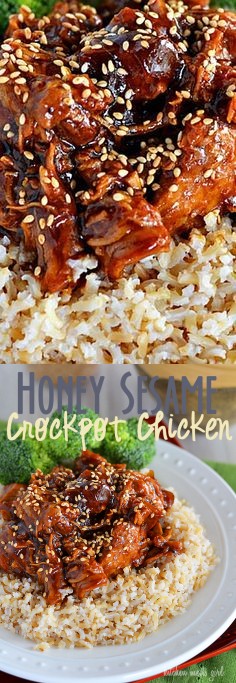 Honey Sesame Crock Pot Chicken