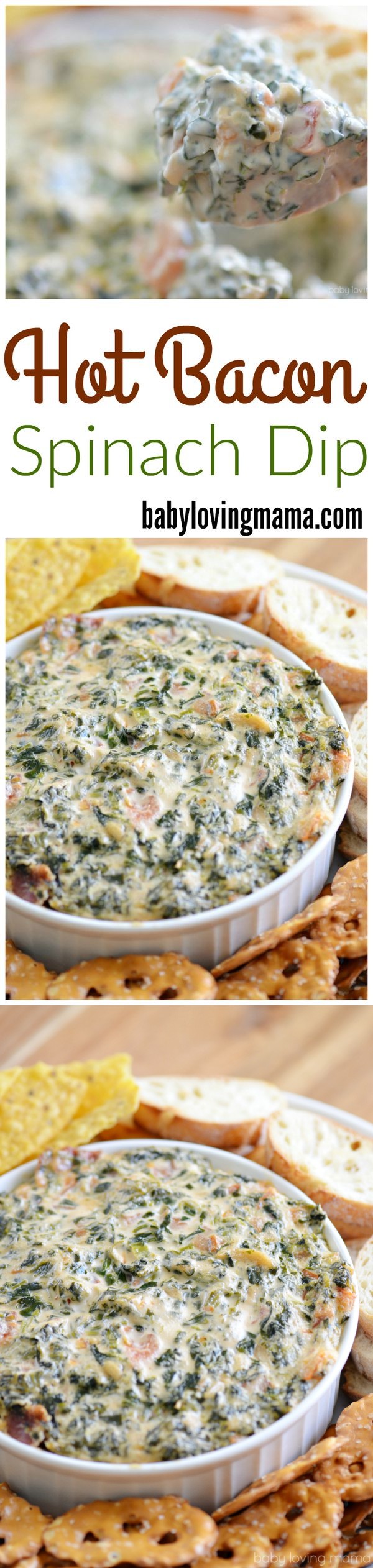 Hot Bacon Spinach Dip