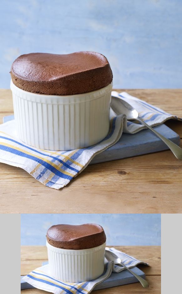 Hot chocolate soufflé