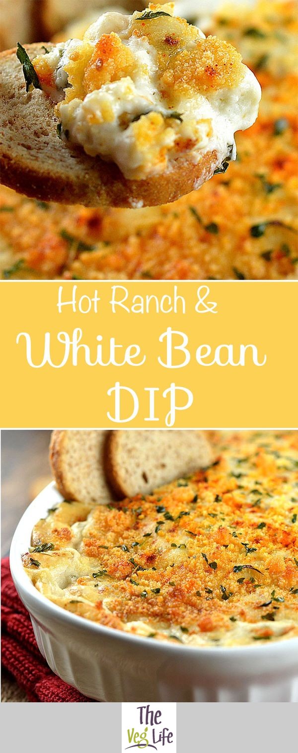 Hot Ranch & White Bean Dip (Vegan