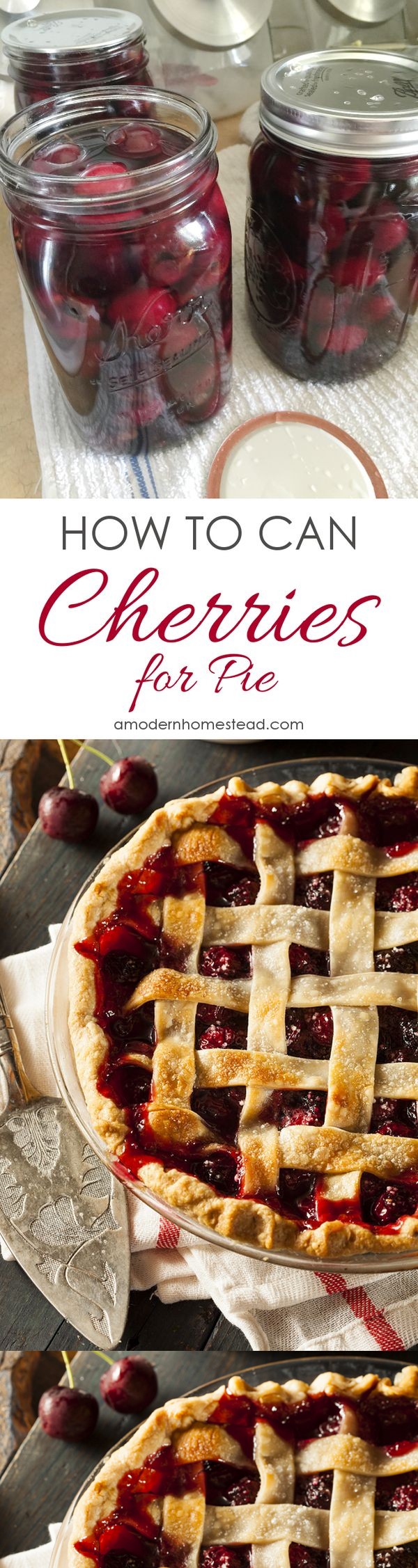 How to Can Cherries for Pie