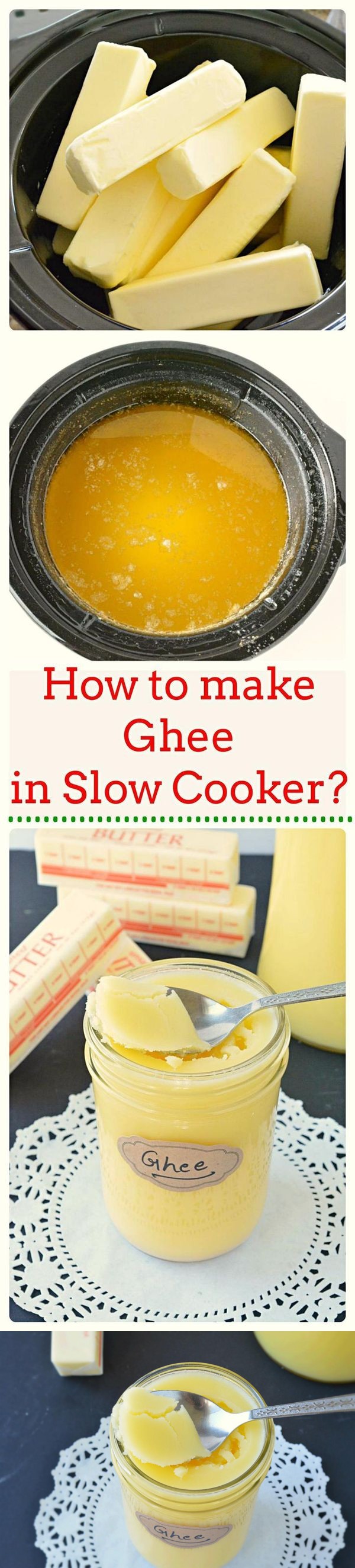 How to make ghee in slow cooker