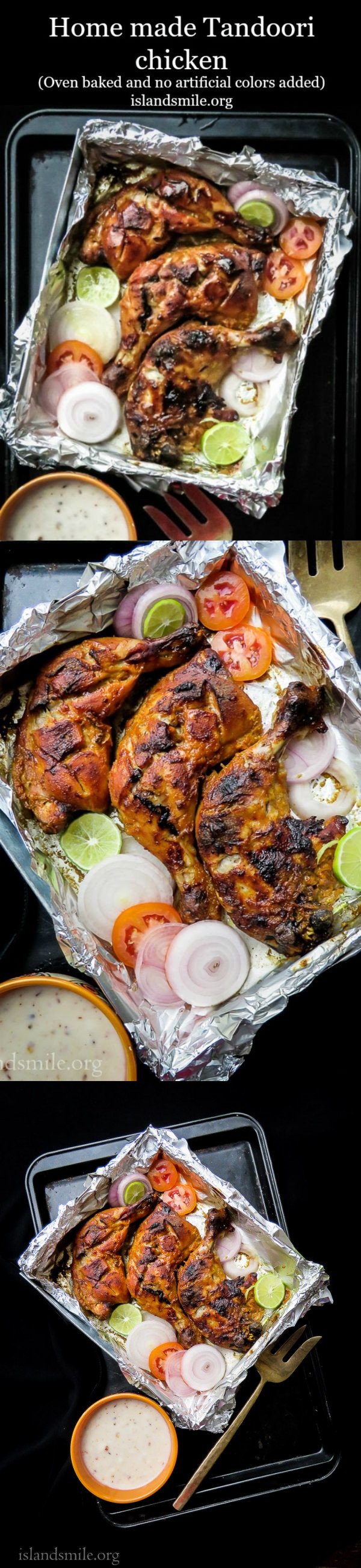 How to make Tandoori chicken at home(oven baked