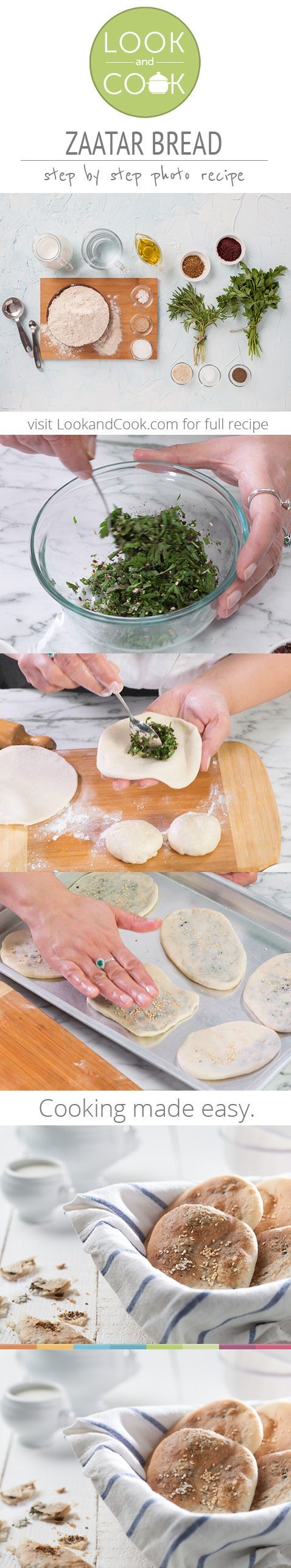 How to make zaatar bread