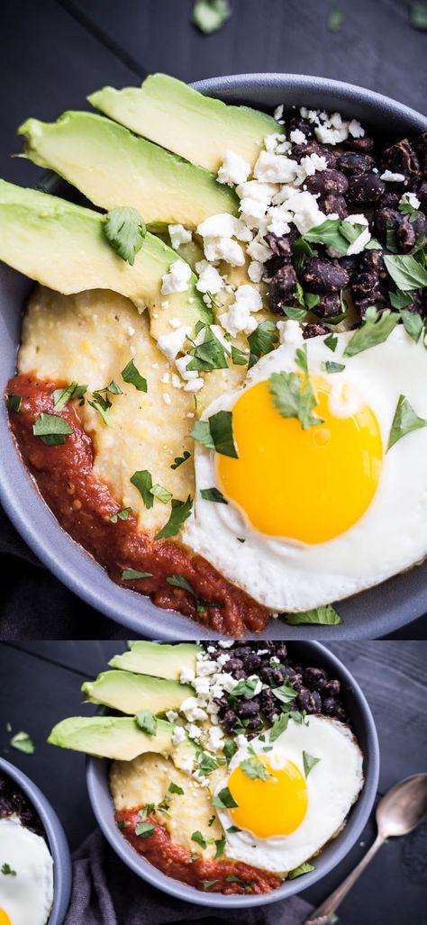 Huevos Rancheros Polenta Bowls (Gluten-Free