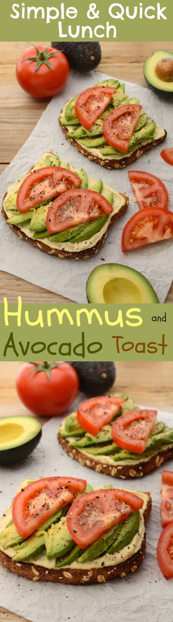 Hummus and Avocado Toast