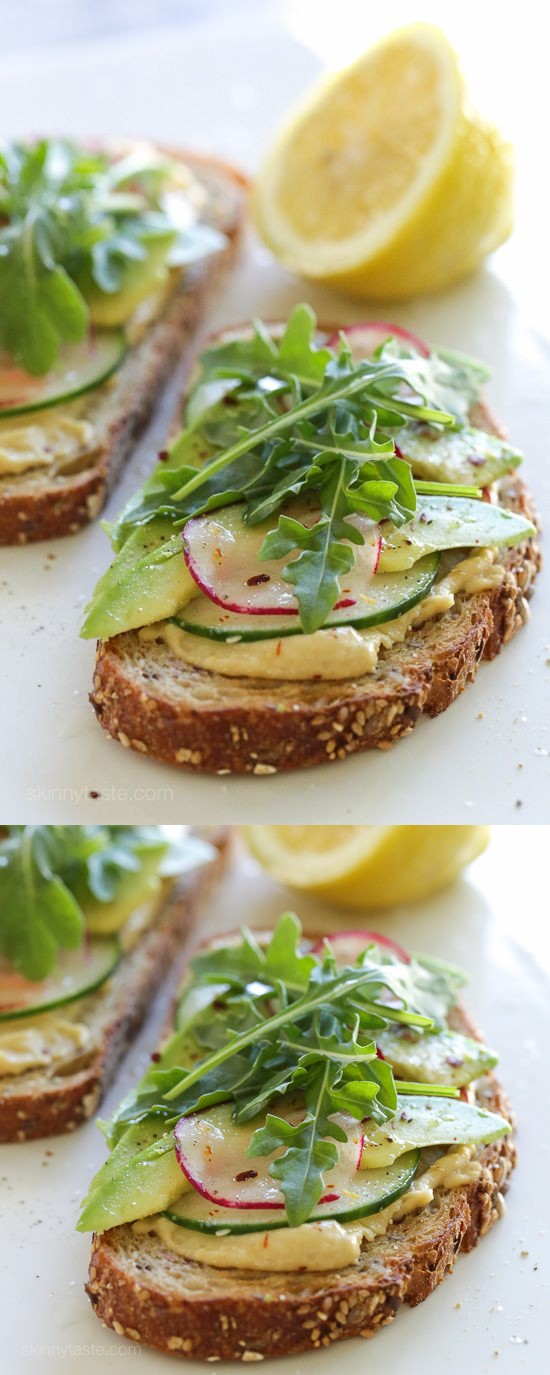 Hummus Avocado Toast