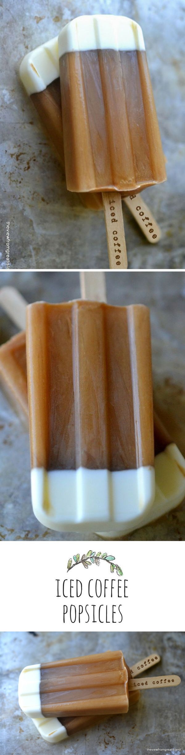 Iced Coffee Popsicles