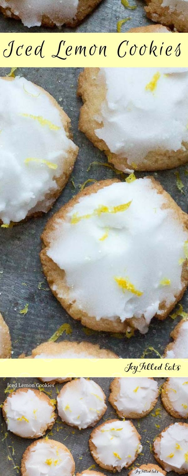 Iced Lemon Cookies – Low Carb, Grain & Sugar Free, THM S