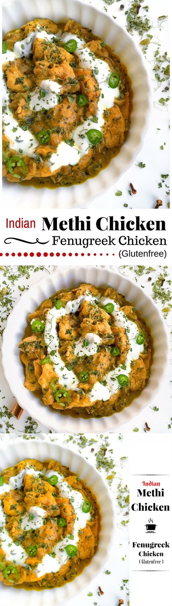 Indian Methi Chicken - Murg Methi (Fenugreek Chicken