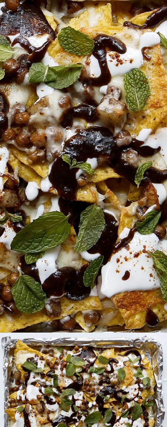 Indian-Style Nachos with Warm Spices and Tamarind Chutney