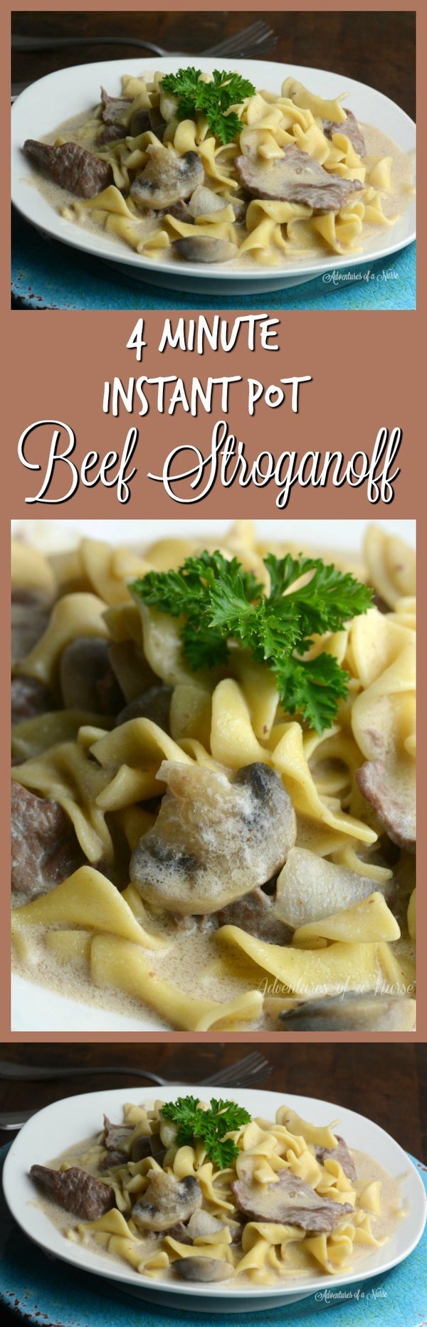 Instant Pot Beef Stroganoff