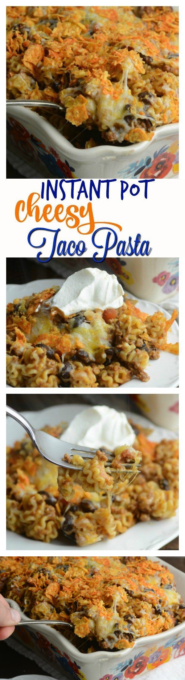 Instant Pot Cheesy Taco Pasta