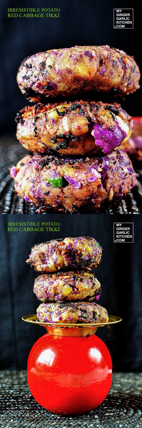 Irresistible Potato Red Cabbage Tikki - [Signature-Recipe]