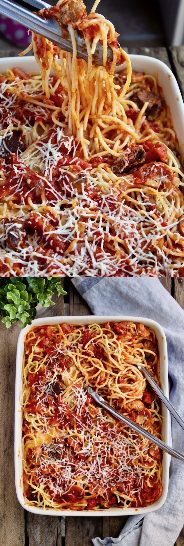 Italian Baked Spaghetti