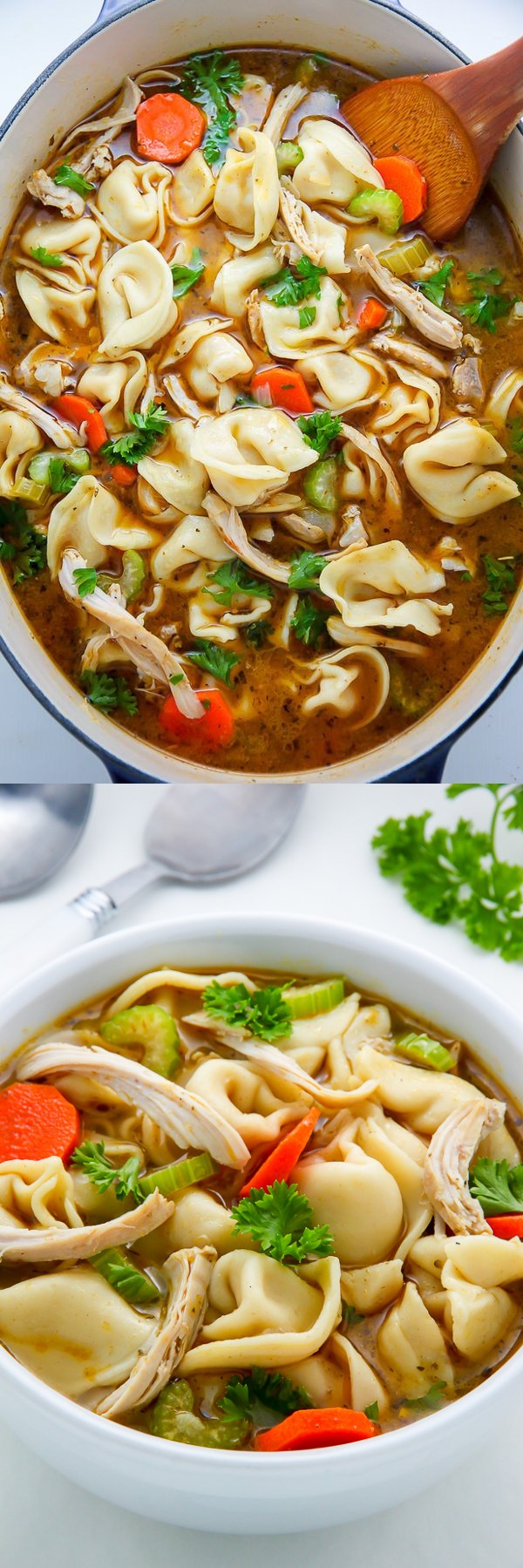 Italian Chicken Tortellini Soup