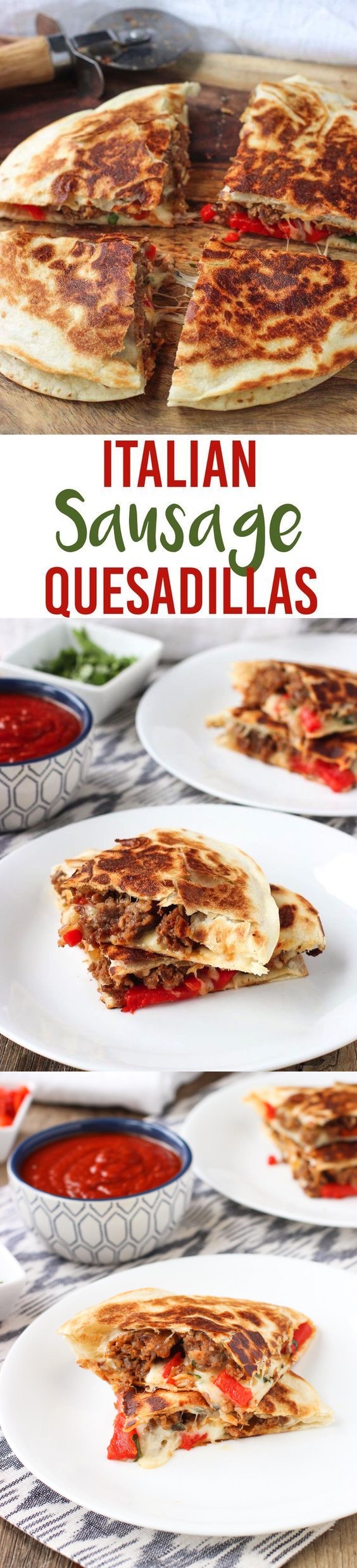 Italian Sausage Quesadillas