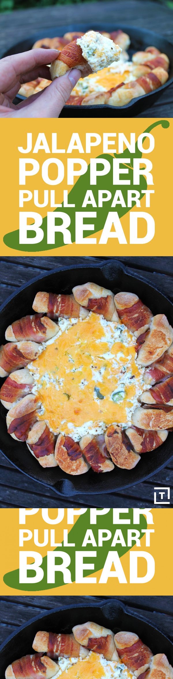 Jalapeño Popper Pull-Apart Bread