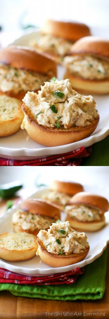 Jalapeno Popper Chicken Sliders