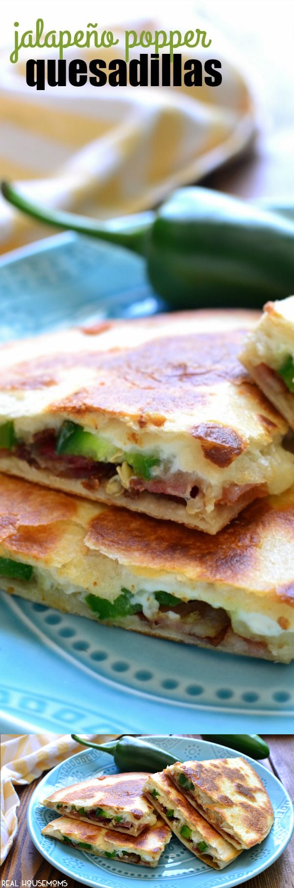 Jalapeno Popper Quesadillas