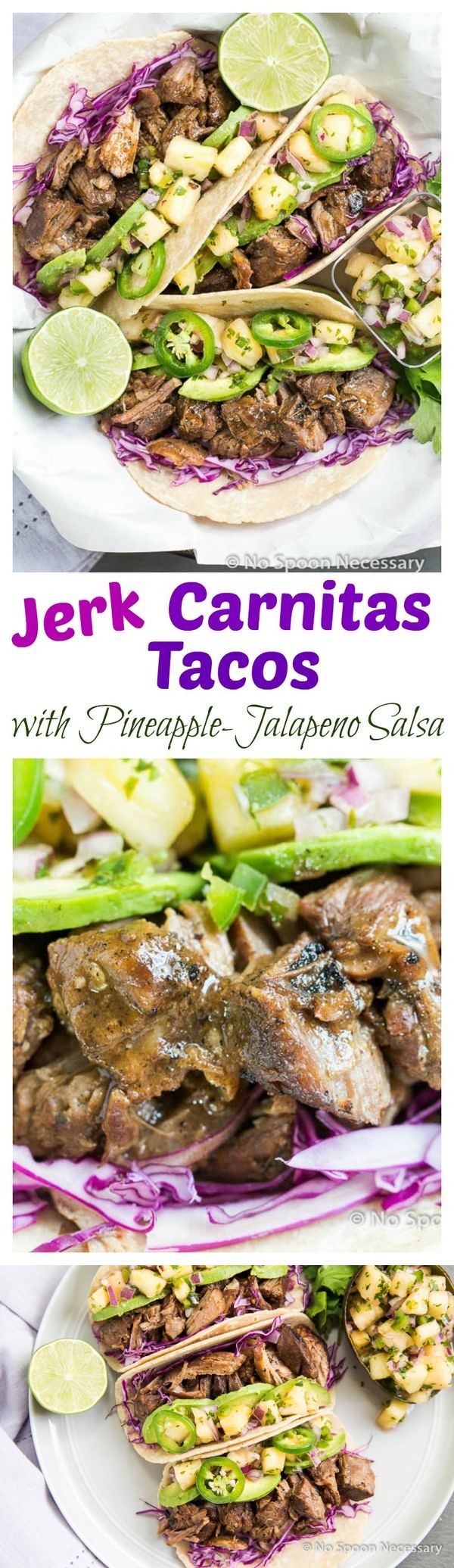 Jerk Carnitas Tacos (with Pineapple-Jalapeno Salsa