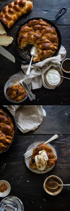 Kabocha & maple caramel baked French toast