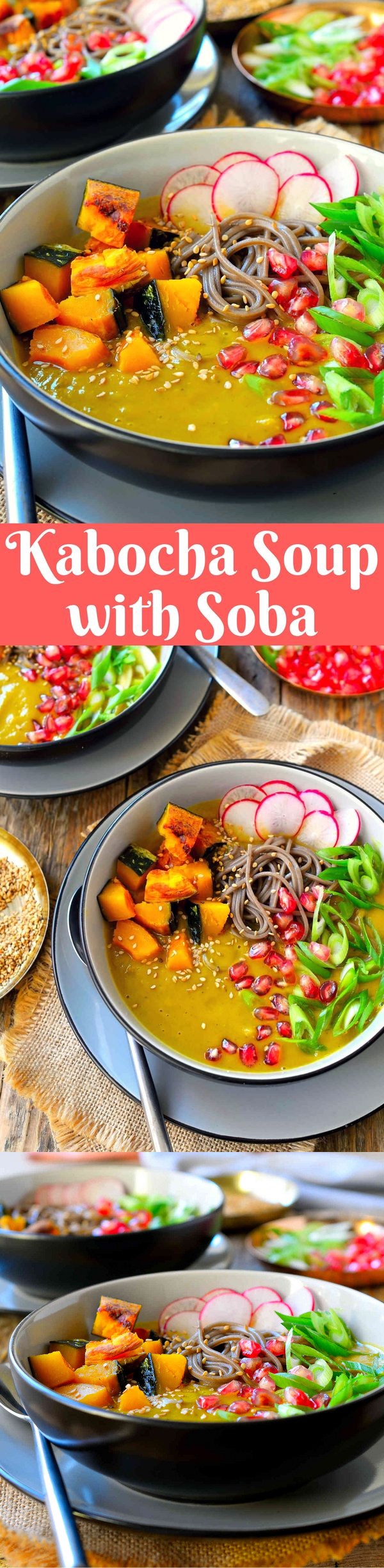 Kabocha Squash Soup with Soba