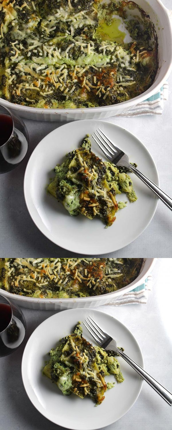 Kale Pesto Lasagna