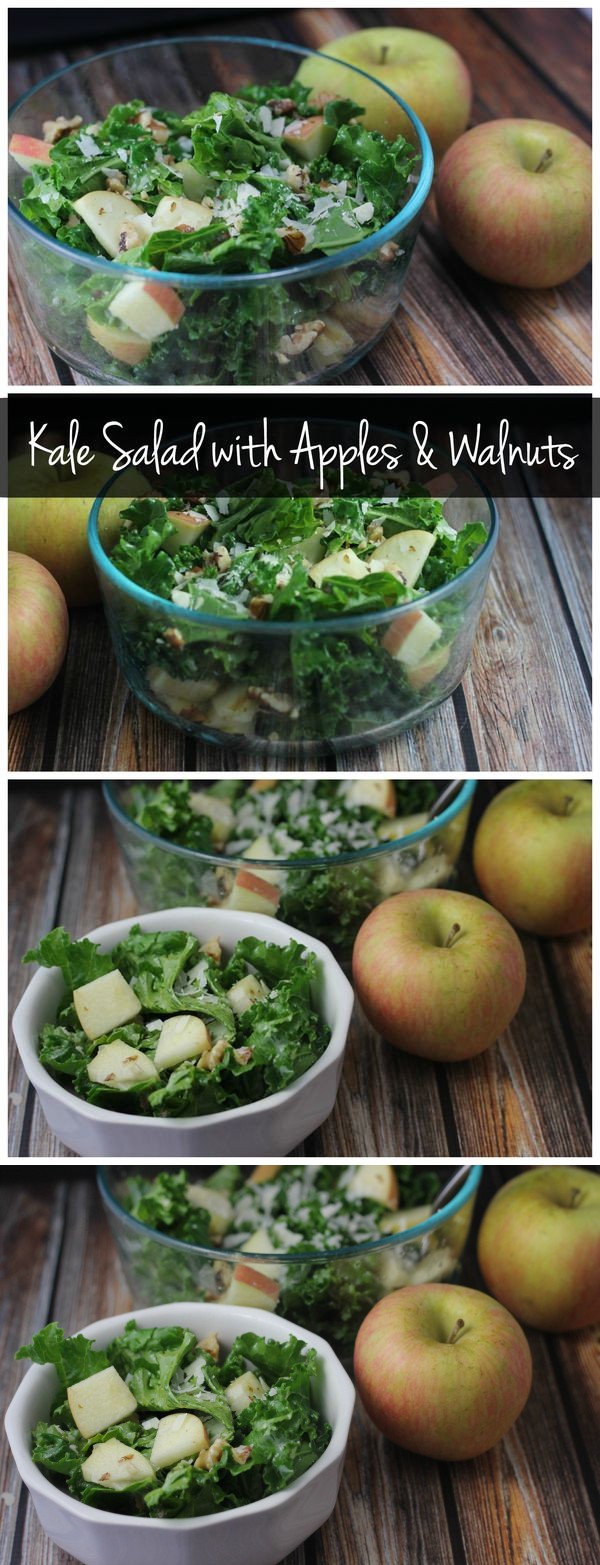 Kale Salad with Apples and Walnuts