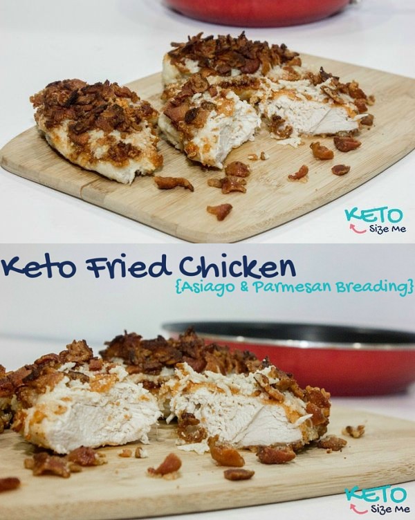 Keto Fried Chicken (Asiago & Parmesan Breading