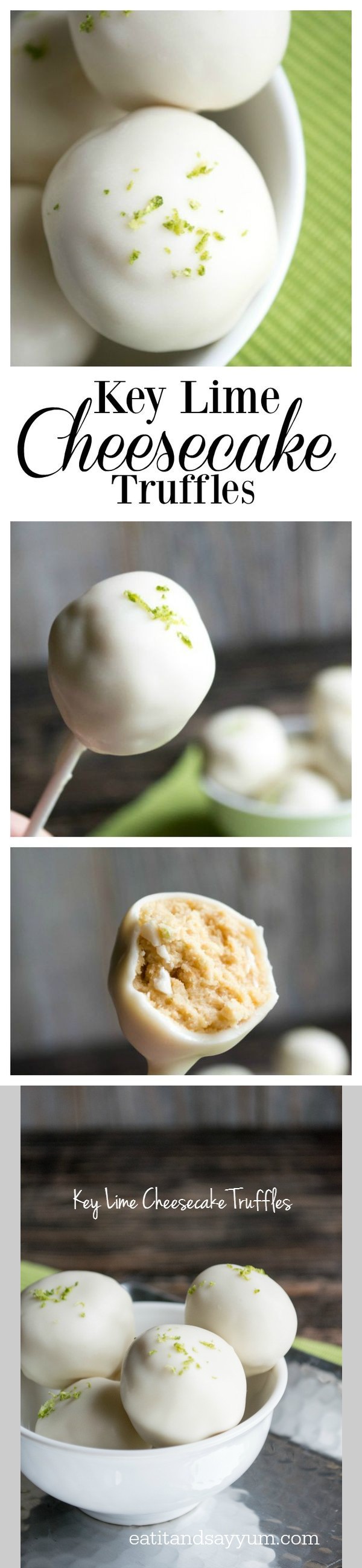 Key Lime Cheesecake Truffles