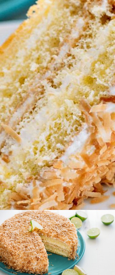 Key Lime Coconut Cake